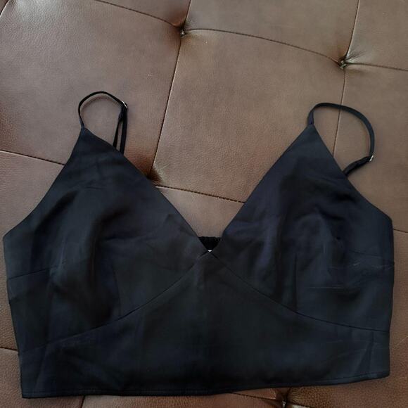 Abercrombie & Fitch Tops - Abercrombie fitch black satin style